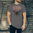 Cryptid Cryptozoology Mothman Introvert -Adults Butterfly Small Crew Neck Classic Fit Short Sleeve Polyester 100 Printed Blended Fabric Unisex Jersey T-Shirt