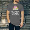 Cute Pink School Owl Class Of 2018 Graduation Unisex Jersey T-Shirt