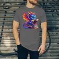 Dragon Reading a Book Bookworm Book Lover Unisex Jersey T-Shirt