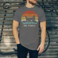Ew People Retro Cat Cat Lover Introvert Unisex Jersey T-Shirt