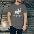 Ew People Unicorn Lover Introvert Rainbow Unicorn Unisex Jersey T-Shirt
