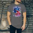 Fishing Runs In My Blood Introvert Hobby Antisocial Unisex Jersey T-Shirt
