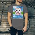 Frutiger Aero Aesthetic Tech Kawaii Ramen Cat Fishes Unisex Jersey T-Shirt