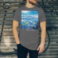 Frutiger Aero Aesthetic Tech Ocean Underwater Fishes Unisex Jersey T-Shirt