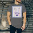 Fun Cute Introvert Cat Character Trophy For Men Women Unisex Jersey T-Shirt