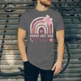 Fun Happy Last Day Of School Girl Student Graduation Rainbow Unisex Jersey T-Shirt