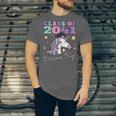 Girls Class Of 2041 Magical Unicorn Graduation Cap Unisex Jersey T-Shirt