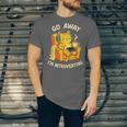 Go Away I'm Introverting Cat Coffee Headphones Unisex Jersey T-Shirt Go Away I'm Introverting Cat Coffee Headphones Unisex Jersey T-Shirt