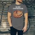 Go Away I'm Introverting Cat Introvert Men Women Girls Kids Unisex Jersey T-Shirt