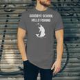 Goodbye School Hello Fishing Graduation T-Shirt Unisex Jersey T-Shirt
