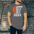 Graduate Senior Class Of 2024 Basketball Player Graduation Unisex Jersey T-Shirt