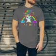 Happy Last Day Of School Teacher Student Graduation Unicorn Unisex Jersey T-Shirt
