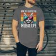 Introvert Cat How Do I Block You Retro Cat Sarcastic Men Women Girls Unisex Jersey T-Shirt