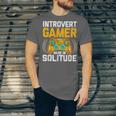Introvert Gamer Video Games Anti Social Team Player Unisex Jersey T-Shirt