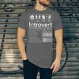 Introvert Label Antisocial Loner Socially Awkward Unisex Jersey T-Shirt