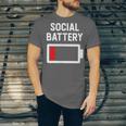 Introvert Low Social Battery Level Anti Social People Unisex Jersey T-Shirt