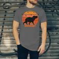 Introvert Retro Sunset Capybara Tee Unisex Jersey T-Shirt