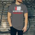 Introverted Please Wait Introvert Saying Sarcasm Unisex Jersey T-Shirt
