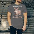 Introverted Rabbits Bunny Lover Rabbit Introvert Unisex Jersey T-Shirt