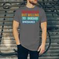 Introverted But Willing To Discuss Dinosaures Unisex Jersey T-Shirt Introverted But Willing To Discuss Dinosaures Unisex Jersey T-Shirt
