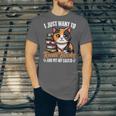 Kawaii Feline Book Reading Read Books Pet My Calico Cat Men Women Unisex Jersey T-Shirt