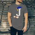Kids Initial J Letter For Boys Preschool Graduation Kindergarten Unisex Jersey T-Shirt