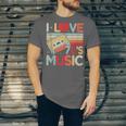 I Love 70's Music Retro Style Nostalgia Cassette 1970s Party Unisex Jersey T-Shirt