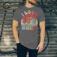 I Love 70's Music Retro Style Nostalgia Cassette 1970s Party Unisex Jersey T-Shirt