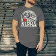 I Love Being Alpha Moonlit Wolf Meme Alpha Introvert Unisex Jersey T-Shirt