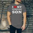 I Love My Introvert Son I Heart My Introvert Son Unisex Jersey T-Shirt
