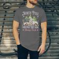 North Pole Tree Farm Merry Christmas Holiday Scene Nostalgia Unisex Jersey T-Shirt