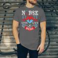 Nurse Live Love Heal Graduation Appreciation Valentines Day Unisex Jersey T-Shirt