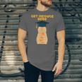 Orange Tabby Cat Graduation Distressed Shirt For Grads For Men Women Girls Kids Unisex Jersey T-Shirt