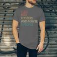 Oysters And Beer Lovers Introvert Quote Vintage Retro Unisex Jersey T-Shirt