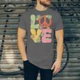 Peace Sign Love Groovy Vibes Costume Nostalgia 1980s Fashion Unisex Jersey T-Shirt