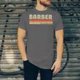 Personal Christmas Retro Vintage Graduation BARBER Job Title Profession Birthday Worker Idea Unisex Jersey T-Shirt