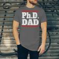 PHD DAD Shirt Doctorate Graduation Fathers Day Unisex Jersey T-Shirt
