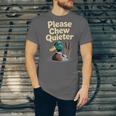 Please Chew Quieter Introvert Duck Lover Unisex Jersey T-Shirt