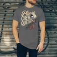 Please Chew Quieter Introverts Casual Everyday Unisex Jersey T-Shirt
