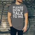 Please Don't Talk To Me Introvert Graphic Unisex Jersey T-Shirt Please Don't Talk To Me Introvert Graphic Unisex Jersey T-Shirt