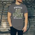 Proud Air Force Cousin Deployment Homecoming Graduation Unisex Jersey T-Shirt