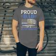 Proud Dad Of A State Trooper Police Officer Graduation Unisex Jersey T-Shirt