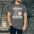 Proud Grandpa Of A 2026 Senior Baseball Graduation Leopard Unisex Jersey T-Shirt
