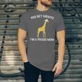 Proud Mom Graduation Shirt You Bet Giraffe Graduate Pun Unisex Jersey T-Shirt