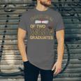 Proud Mom Of Two 2021 Graduates Twin Mama Graduation Leopard Unisex Jersey T-Shirt