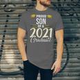 Proud Son Of A 2021 Graduate Graduation Clothes MBA PhD Unisex Jersey T-Shirt