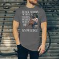 Queen Masters Degree Graduation Educated Melanin Grad Unisex Jersey T-Shirt