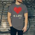 Retro Gamer 1 Life Pixel Heart – 8-Bit Gaming Nostalgia Unisex Jersey T-Shirt