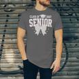 Retro Senior 2027 Girl Coquette Bow Class Of 2027 Graduation Unisex Jersey T-Shirt