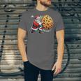 Santa Holding Cookie Xmas Baker Introvert Christmas Unisex Jersey T-Shirt Santa Holding Cookie Xmas Baker Introvert Christmas Unisex Jersey T-Shirt